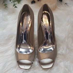 BCBG  Peep Toe high heels size 9.5